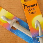 Haaknaald – 15cm – 9mm